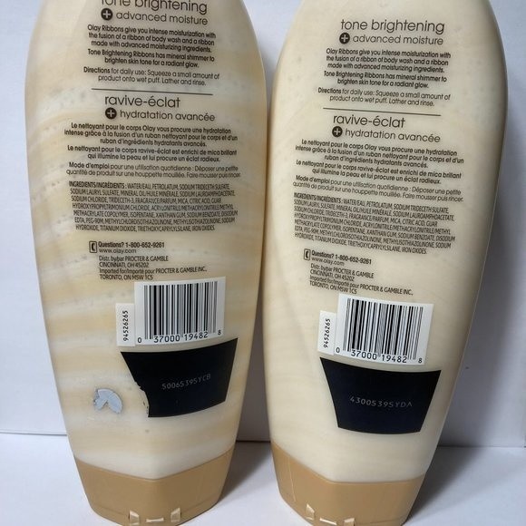 Olay Advanced Ribbons Tone Brightening Body Wash DISCONTINUED 2 Bottles - Picture 7 of 14